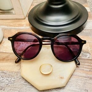 Jimmy Fairly The Cloud Mens Womens Sunglasses Round Sunglasses Black Lenses